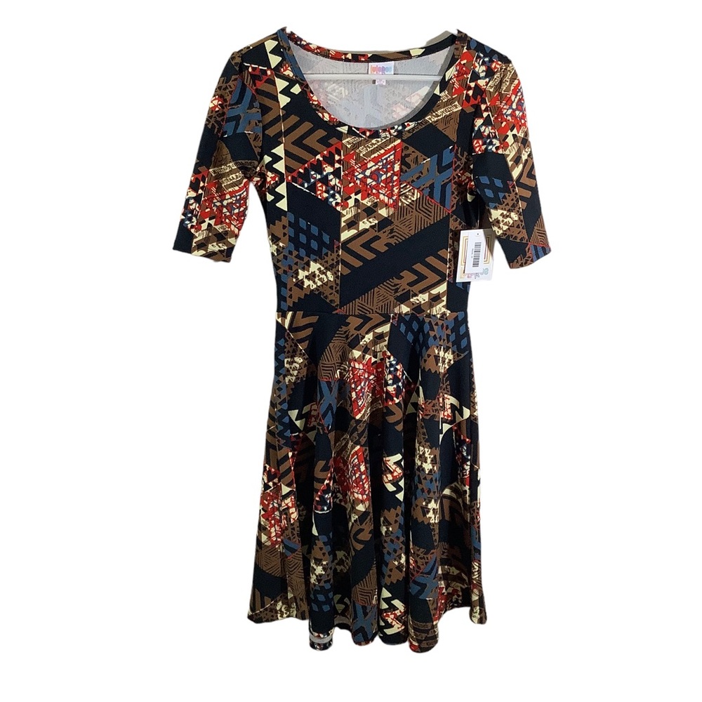 Lularoe Nicole Dress Stretch Fit and Flare
